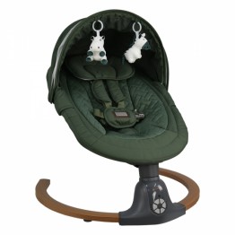 Bebe Stars  Κούνια Ηλεκτρική Fluffy Forest Green 257-176